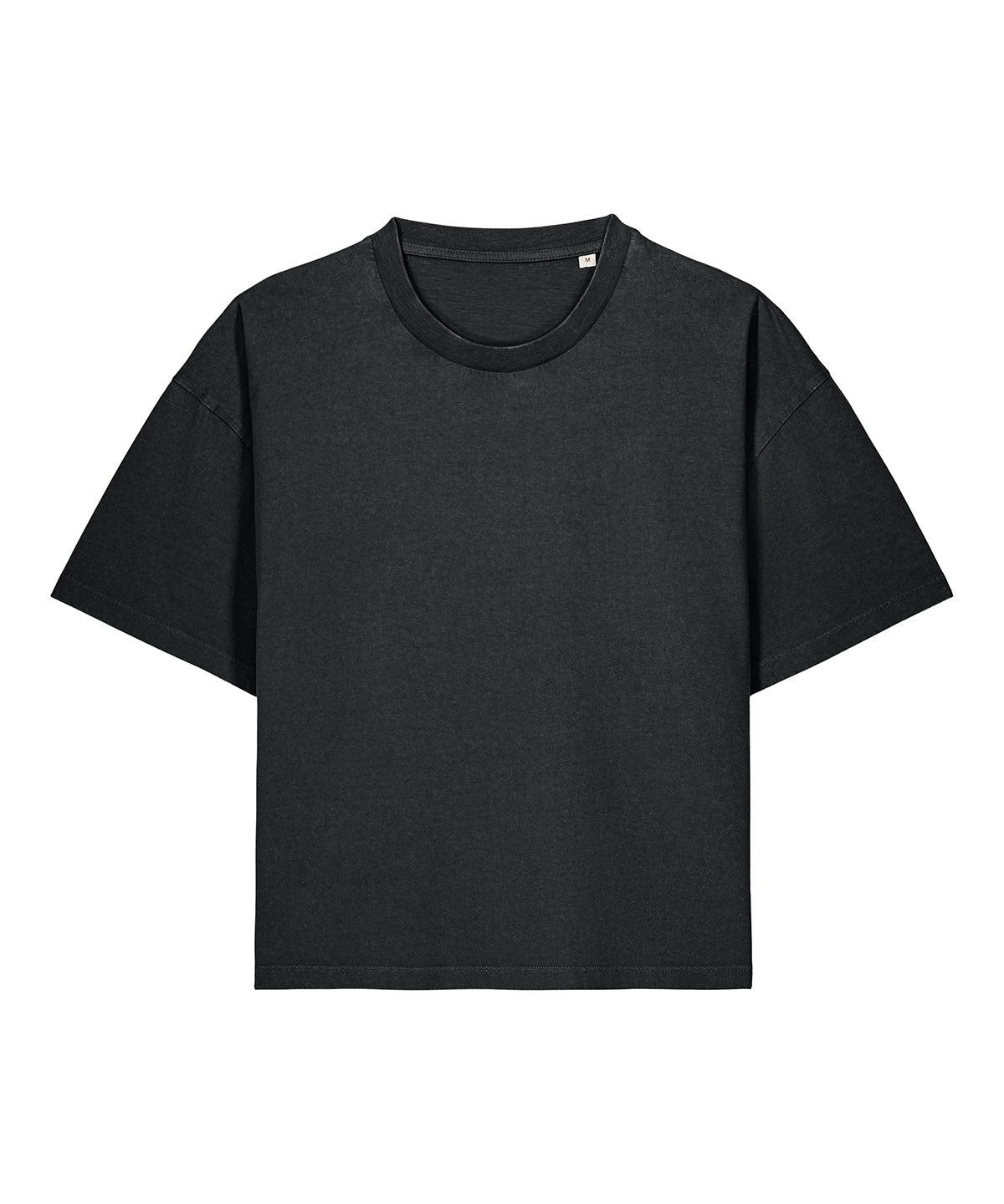 Stanley/Stella Stella Nova vintage in Garment Dyed Black Rock, front view