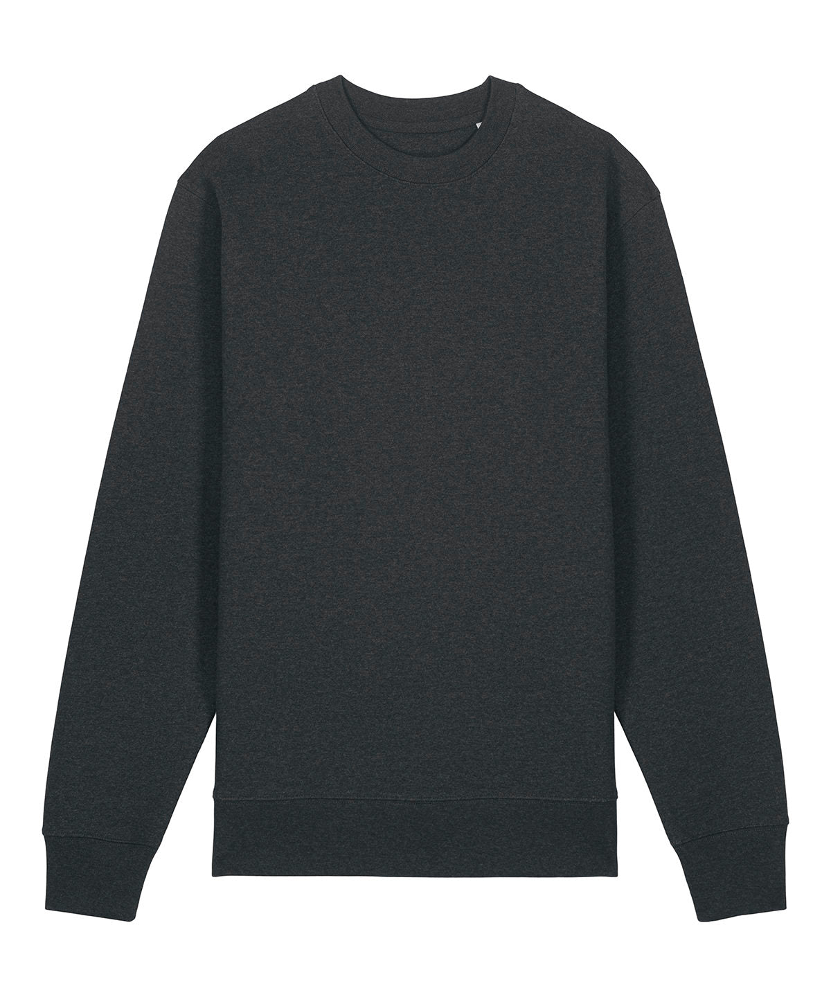 Stanley/Stella Unisex Changer 2.0 iconic crew neck sweatshirt in Dark Heather Grey, front view