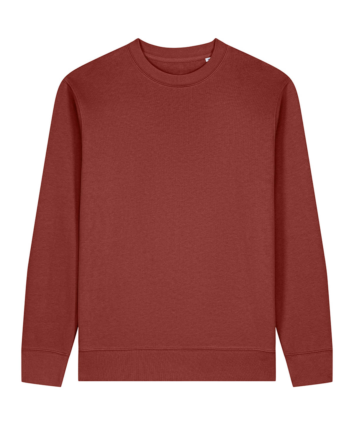 Stanley/Stella Unisex Changer 2.0 iconic crew neck sweatshirt in Earthy Red, front view