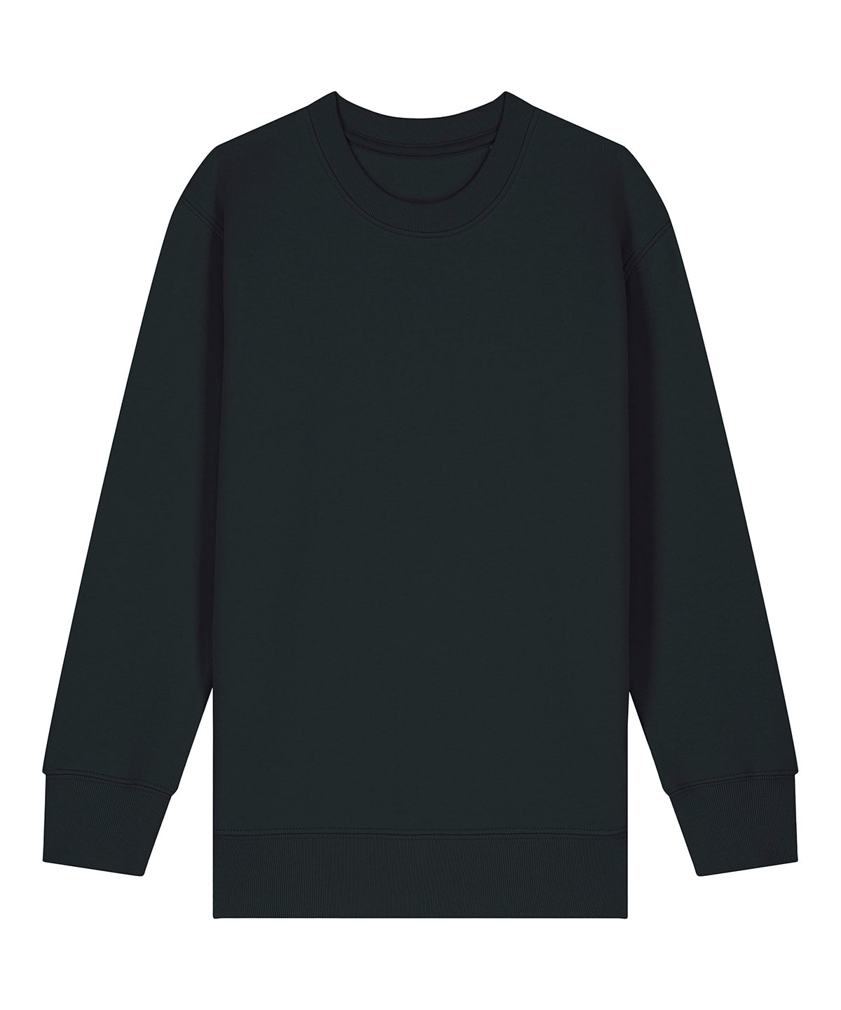 Stanley/Stella Kids Mini Changer 2.0 iconic crew neck sweatshirt in Black, front view