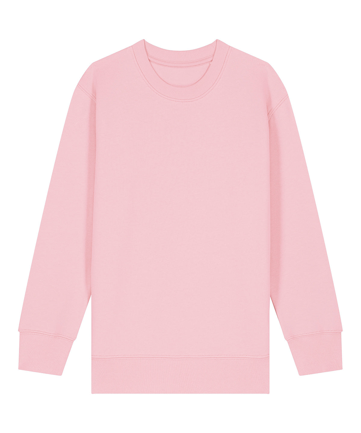 Stanley/Stella Kids Mini Changer 2.0 iconic crew neck sweatshirt in Cotton Pink, front view
