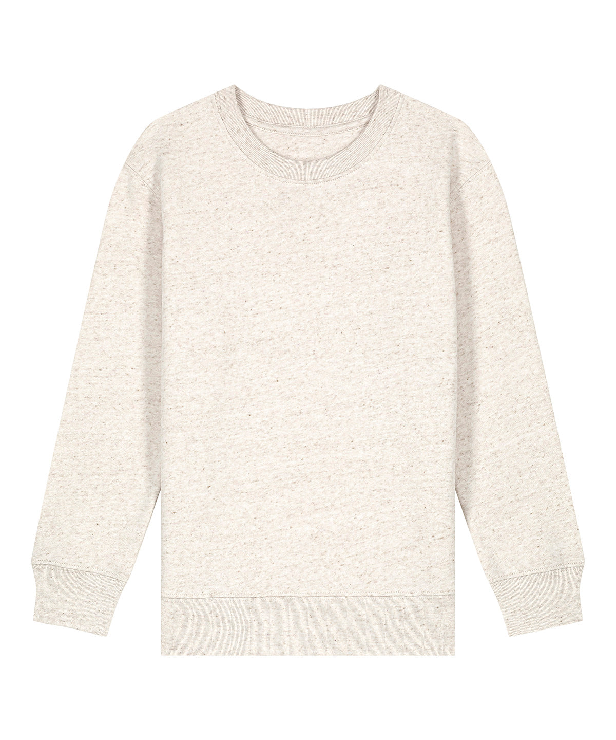 Stanley/Stella Kids Mini Changer 2.0 iconic crew neck sweatshirt in Eco Heather, front view