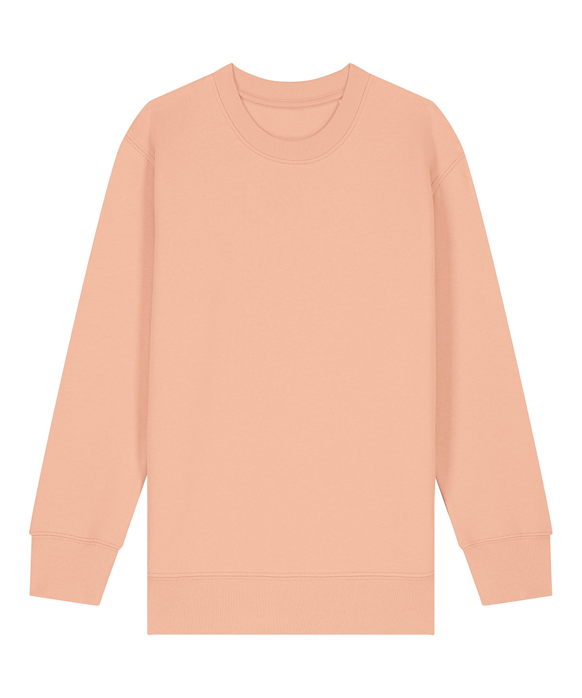 Stanley/Stella Kids Mini Changer 2.0 iconic crew neck sweatshirt in Fraiche Peche, front view