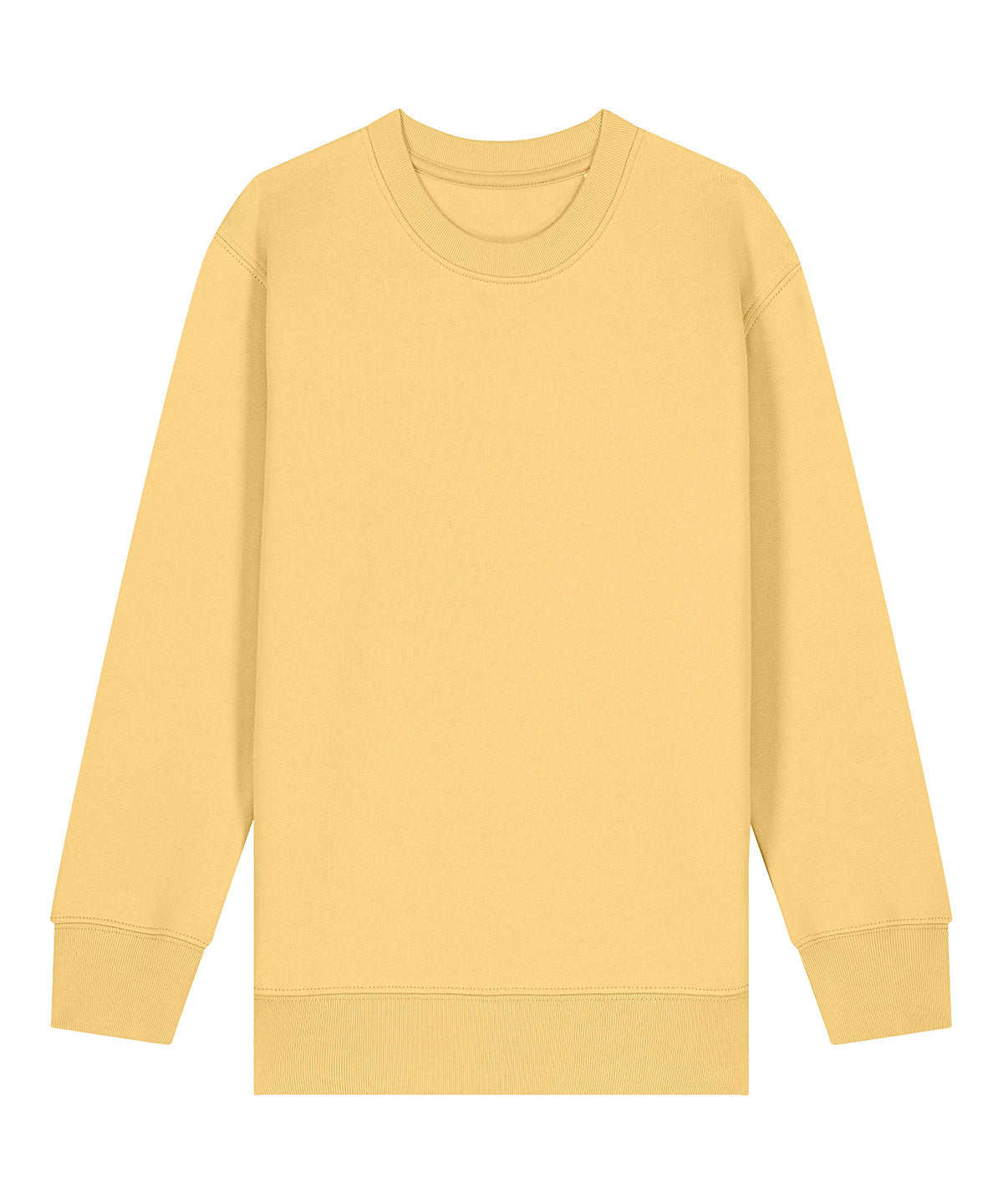 Stanley/Stella Kids Mini Changer 2.0 iconic crew neck sweatshirt in Viva Yellow, front view