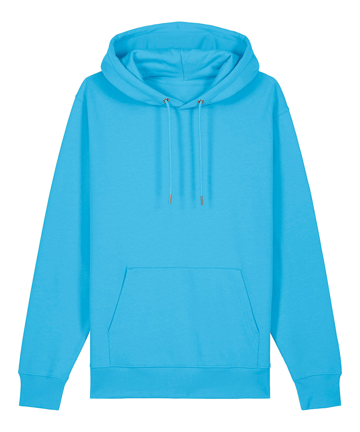 Stanley/Stella Unisex Cruiser 2.0 iconic hoodie sweatshirt in Aqua Blue, front view