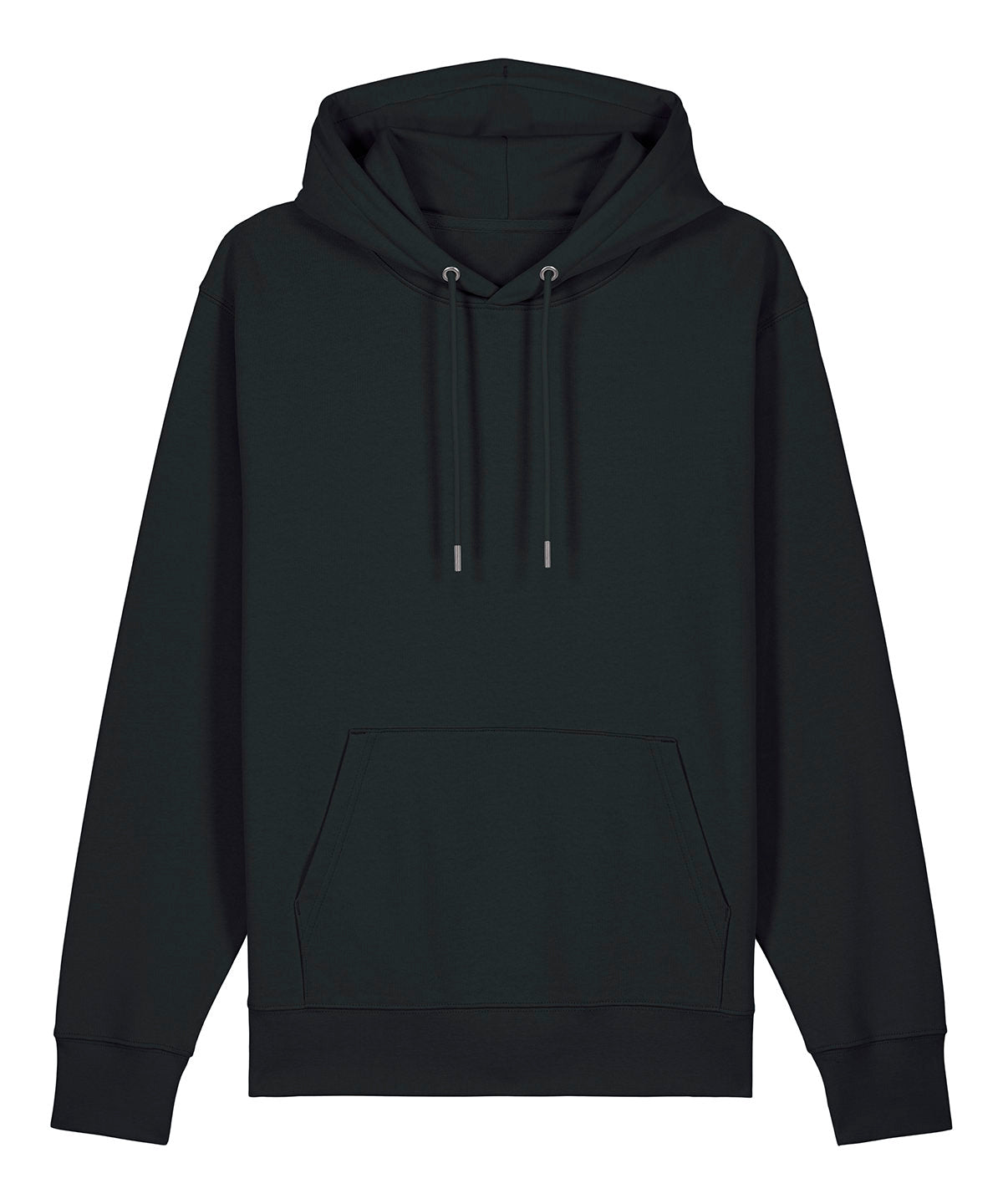 Stanley/Stella Unisex Cruiser 2.0 iconic hoodie sweatshirt in Black, front view