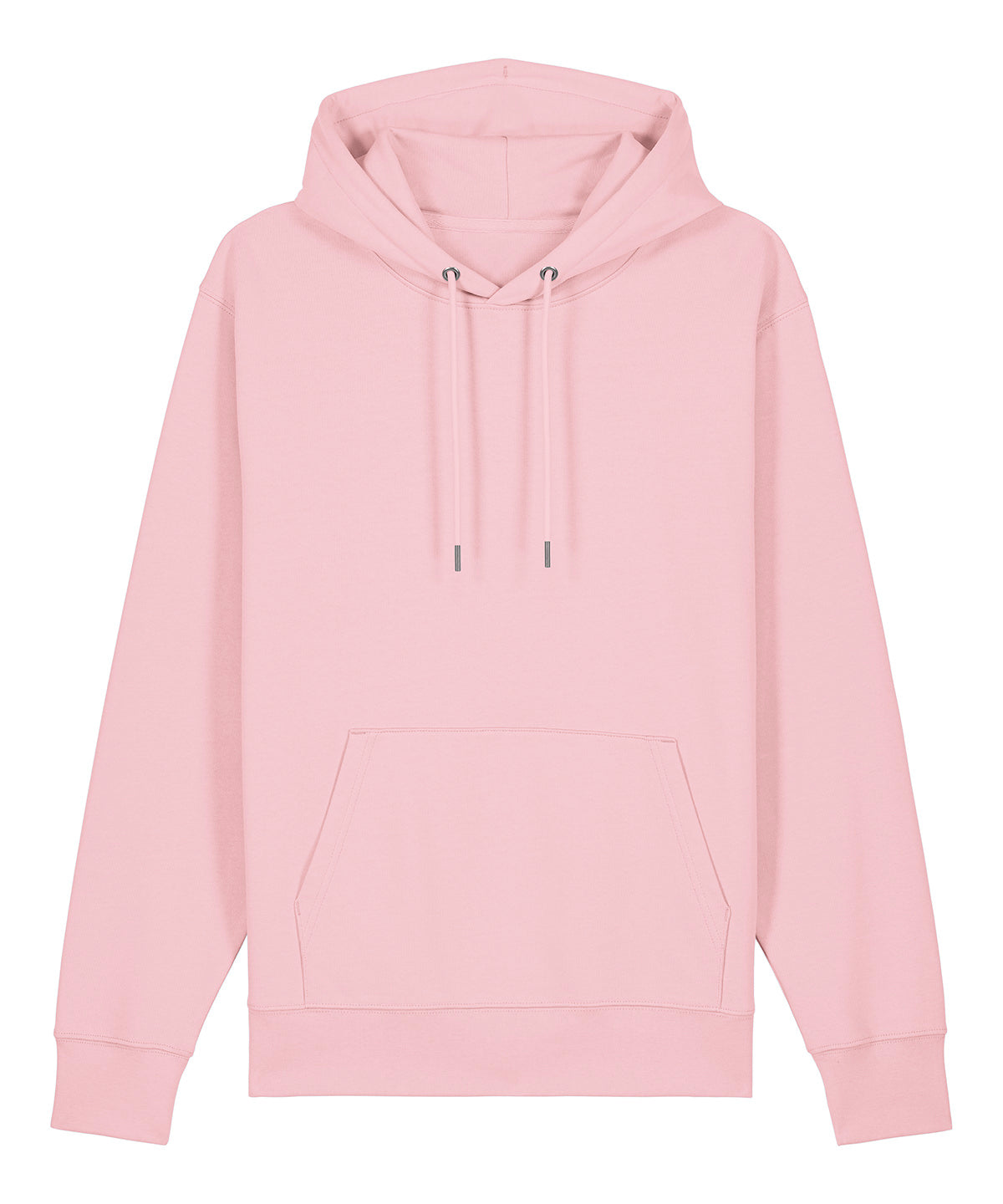 Stanley/Stella Unisex Cruiser 2.0 iconic hoodie sweatshirt in Cotton Pink, front view