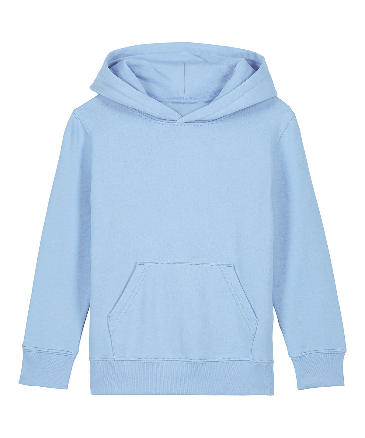 Stanley/Stella Kids Mini Cruiser 2.0 iconic hoodie sweatshirt in Blue Soul, front view