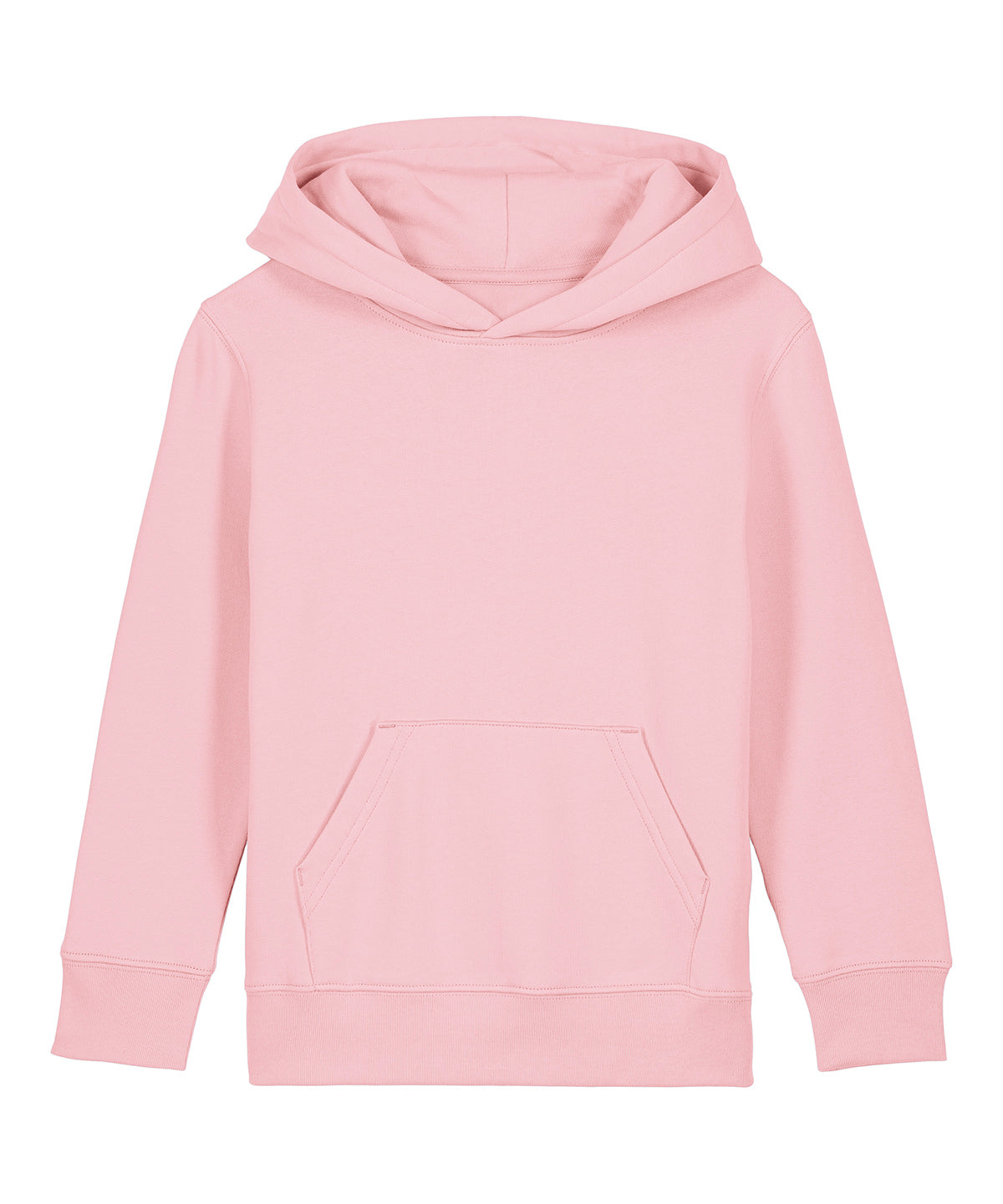 Stanley/Stella Kids Mini Cruiser 2.0 iconic hoodie sweatshirt in Cotton Pink, front view