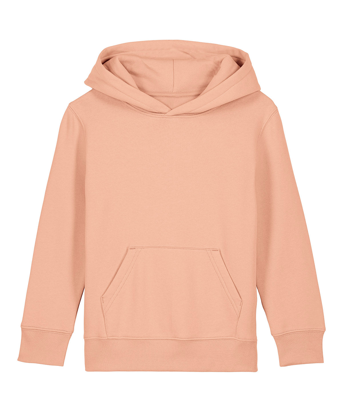 Stanley/Stella Kids Mini Cruiser 2.0 iconic hoodie sweatshirt in Fraiche Peche, front view