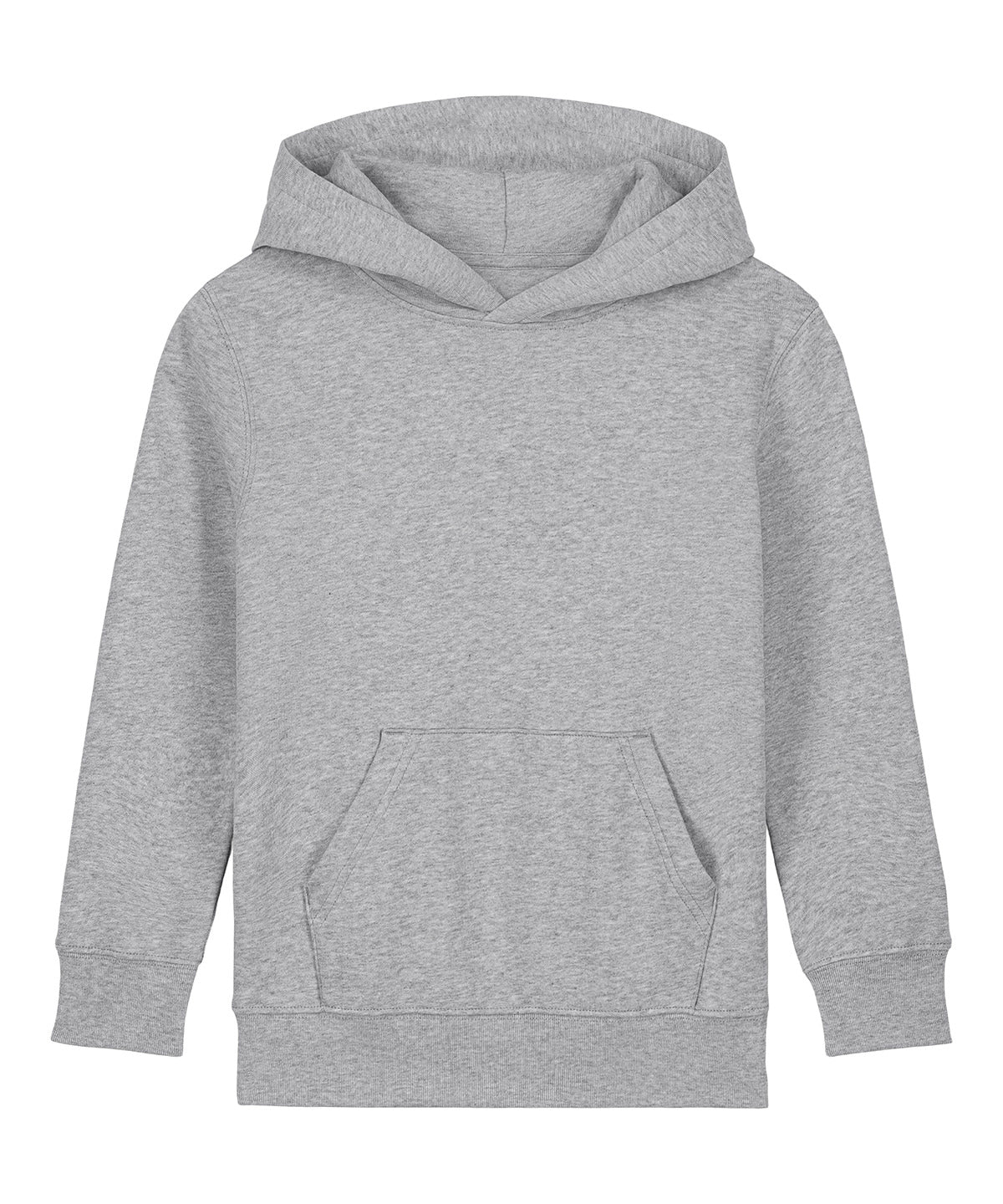 Stanley/Stella Kids Mini Cruiser 2.0 iconic hoodie sweatshirt in Heather Grey, front view