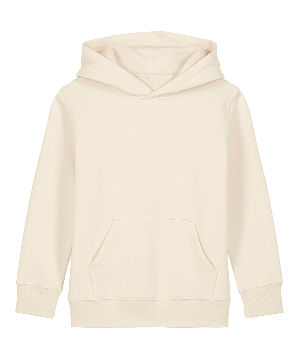 Stanley/Stella Kids Mini Cruiser 2.0 iconic hoodie sweatshirt in Natural Raw, front view