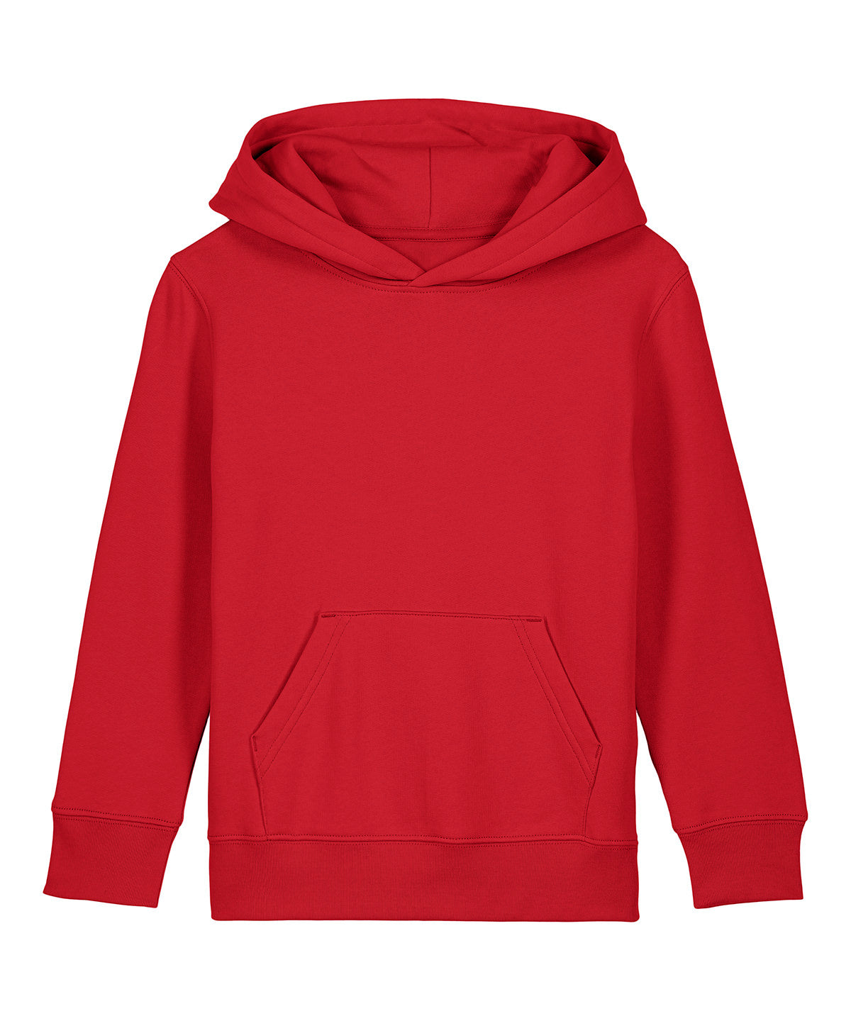 Stanley/Stella Kids Mini Cruiser 2.0 iconic hoodie sweatshirt in Red, front view