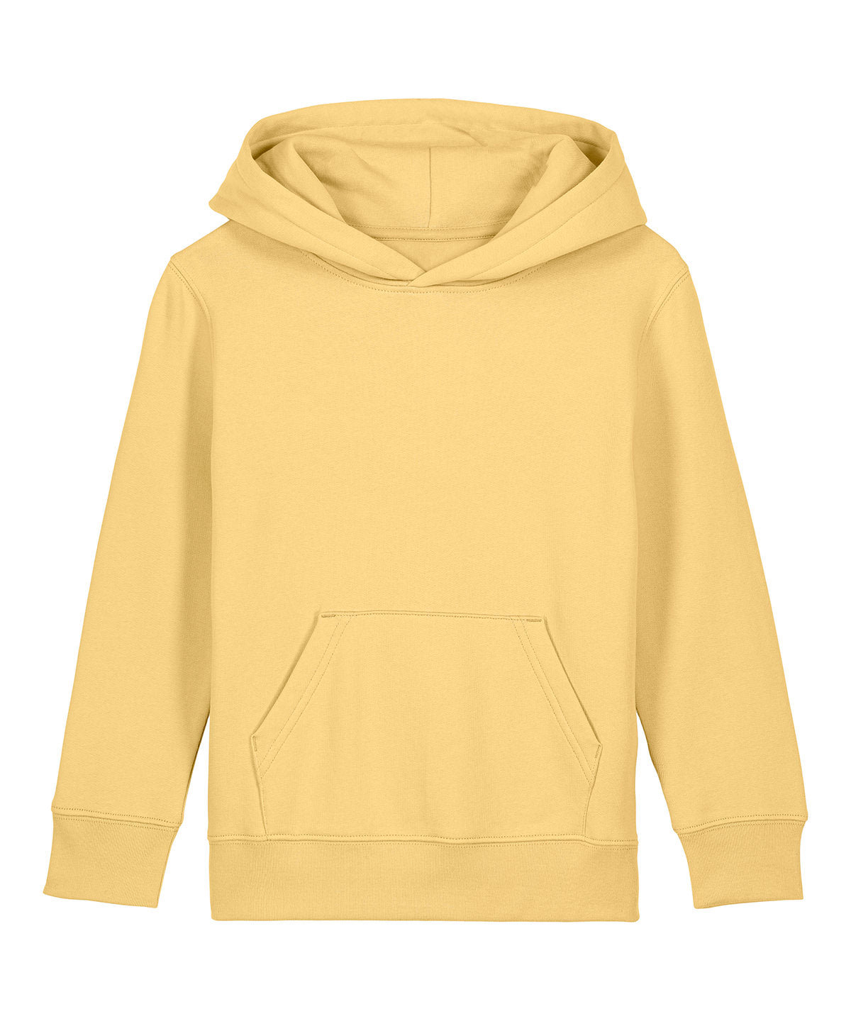 Stanley/Stella Kids Mini Cruiser 2.0 iconic hoodie sweatshirt in Viva Yellow, front view