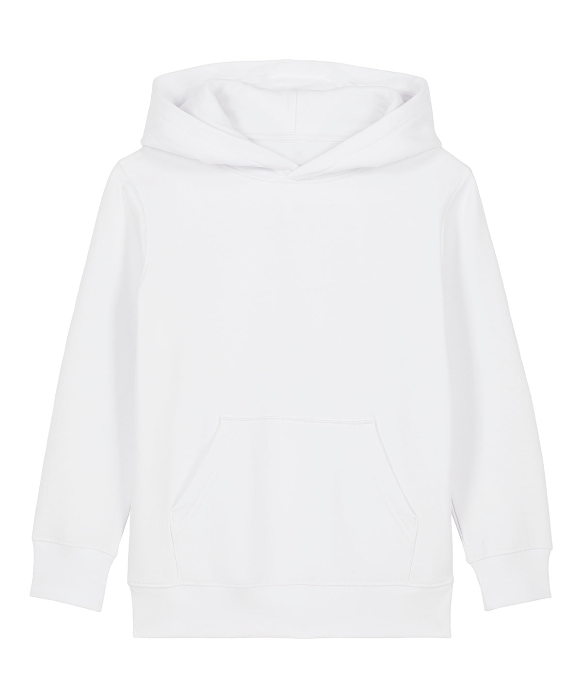 Stanley/Stella Kids Mini Cruiser 2.0 iconic hoodie sweatshirt in White, front view