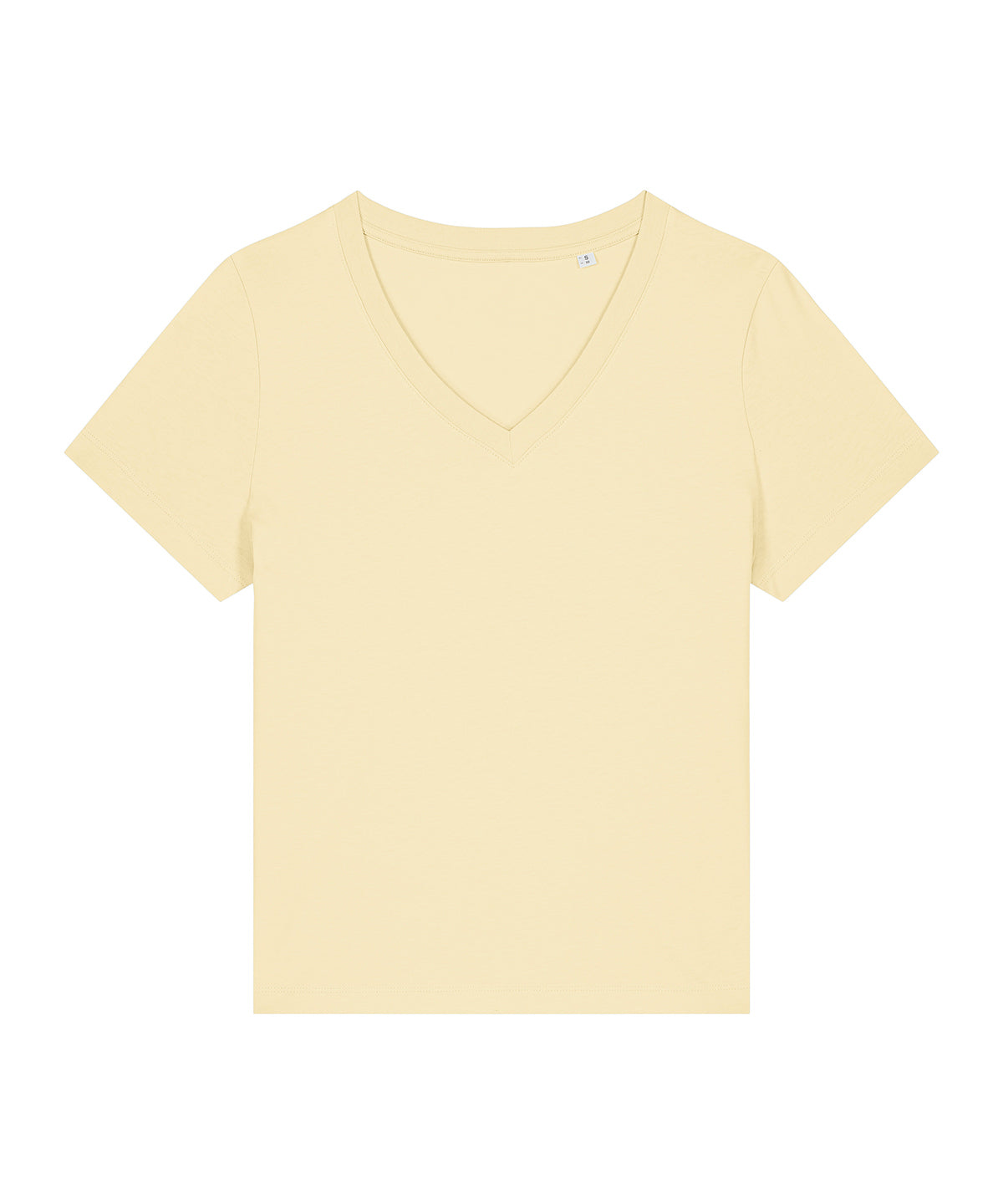 Stanley/Stella Women’s Stella Isla v-neck t-shirt in Butter, front view