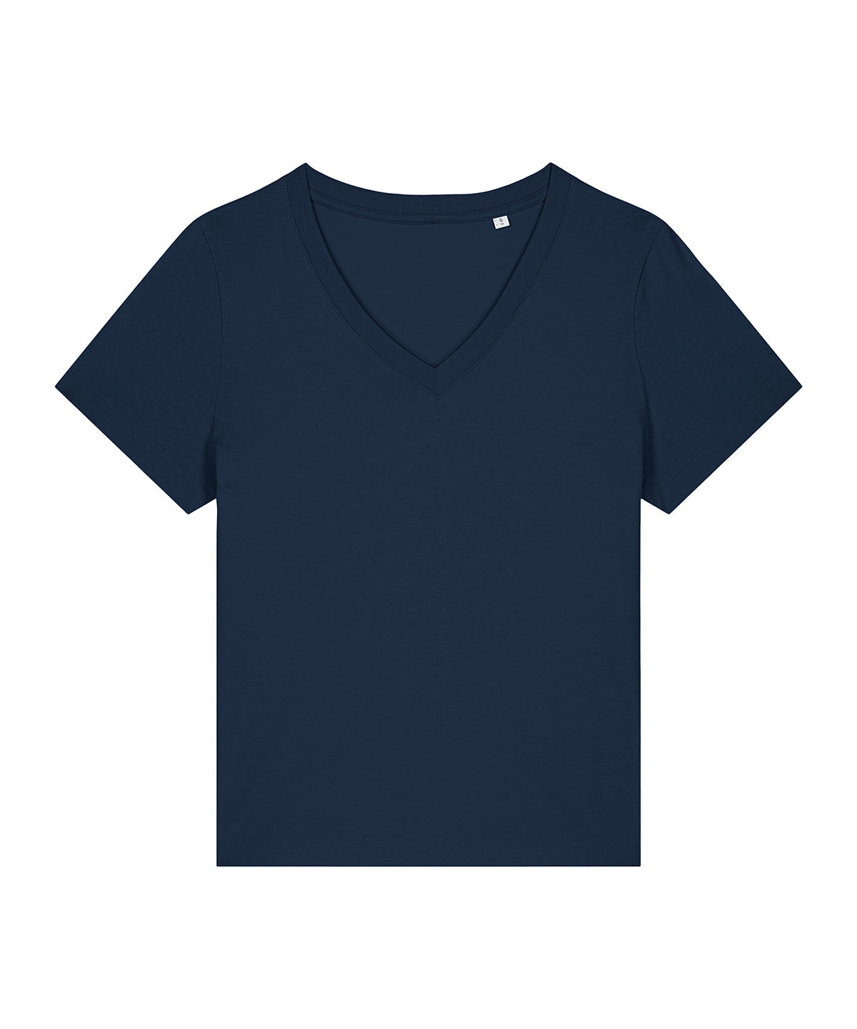 Stanley/Stella Women’s Stella Isla v-neck t-shirt in French Navy, front view