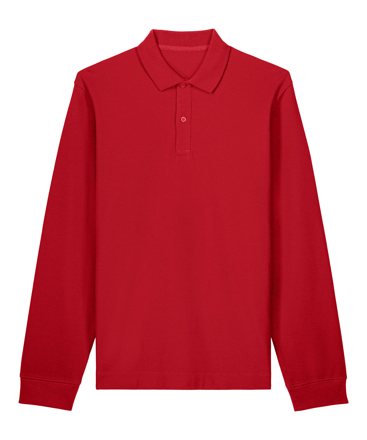 Stanley/Stella Prepster 2.0 long sleeve in Passionate Red, front view