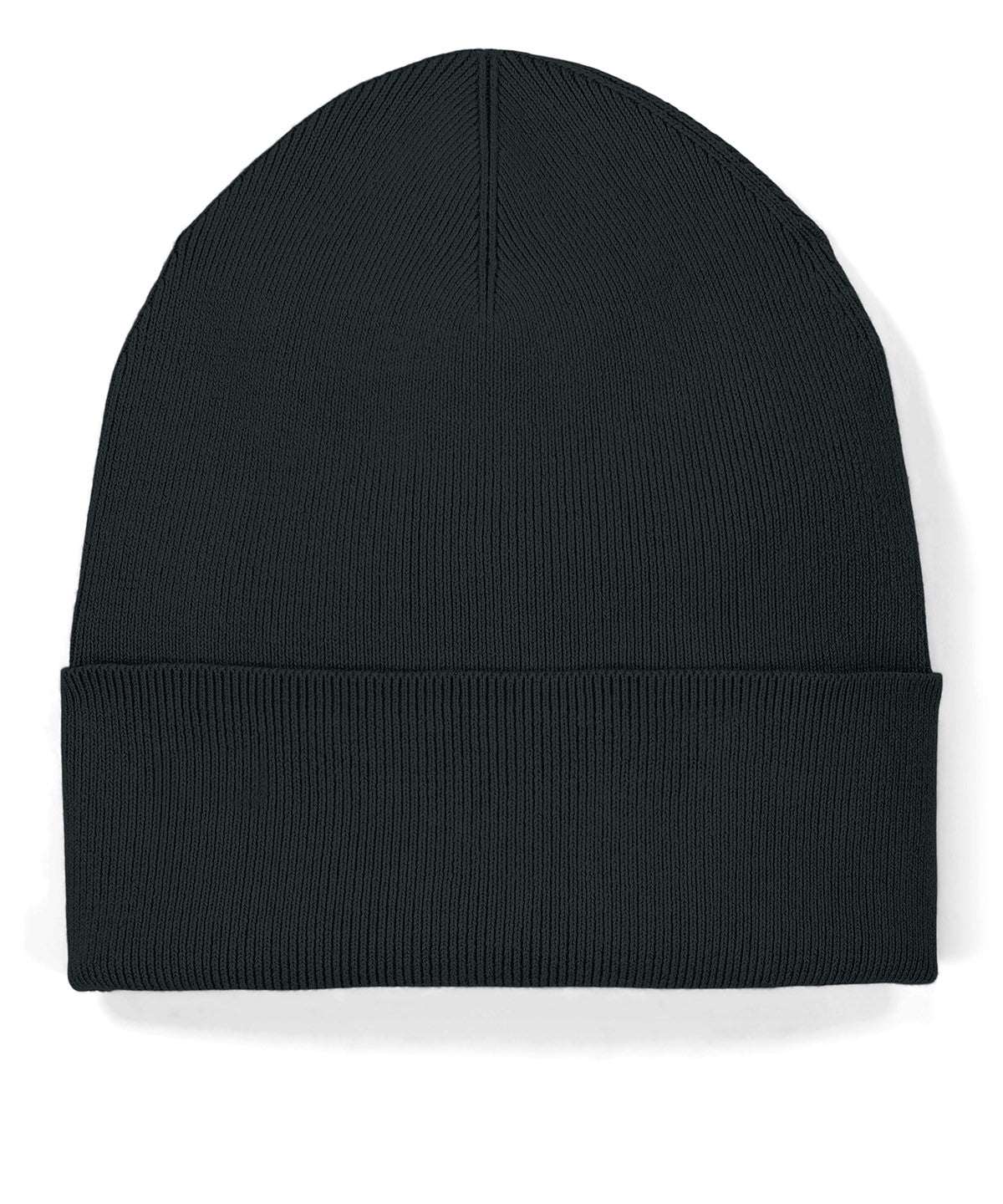 Stanley/Stella Rib beanie 2.0 in Black, front view