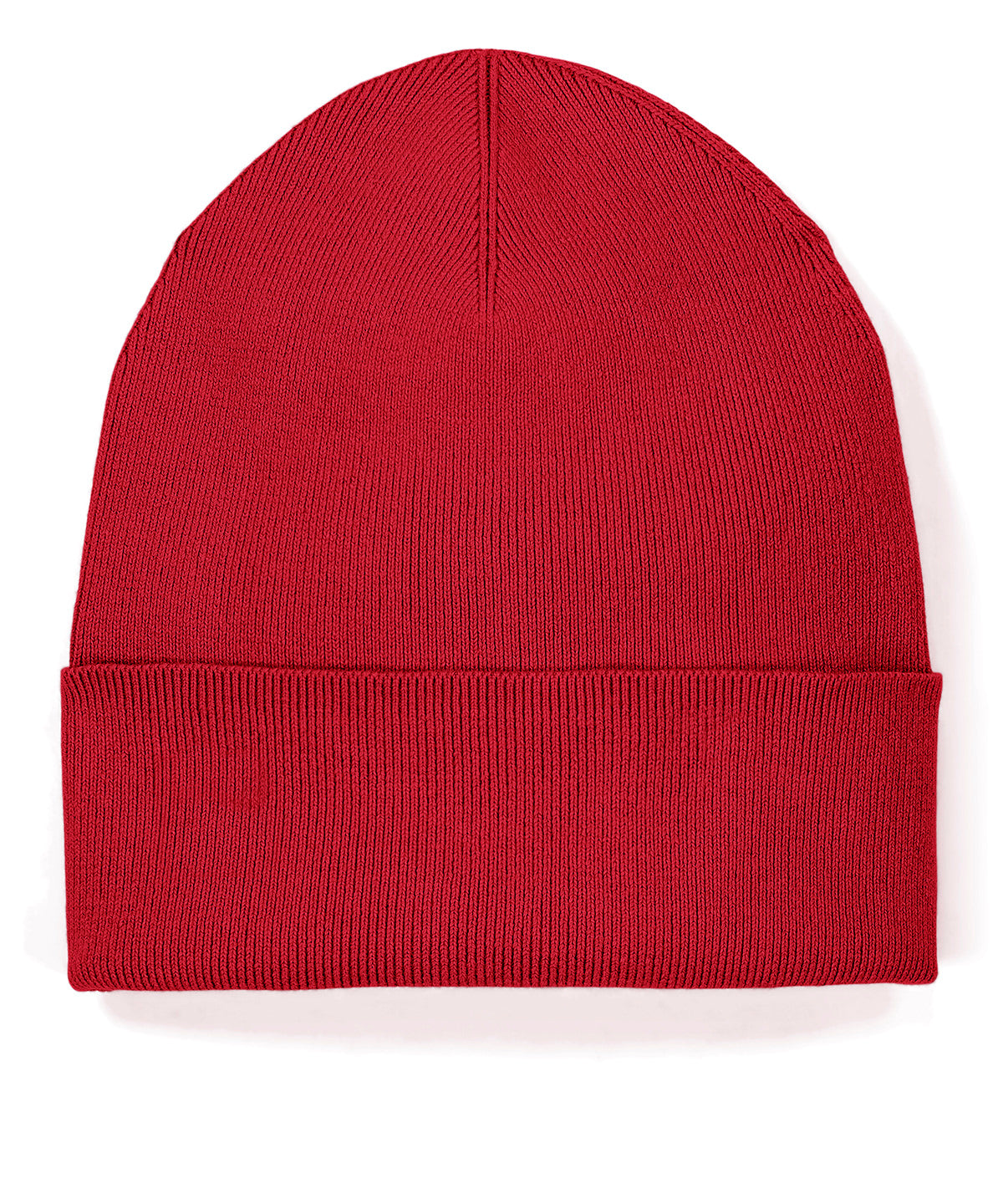 Stanley/Stella Rib beanie 2.0 in Passionate Red, front view