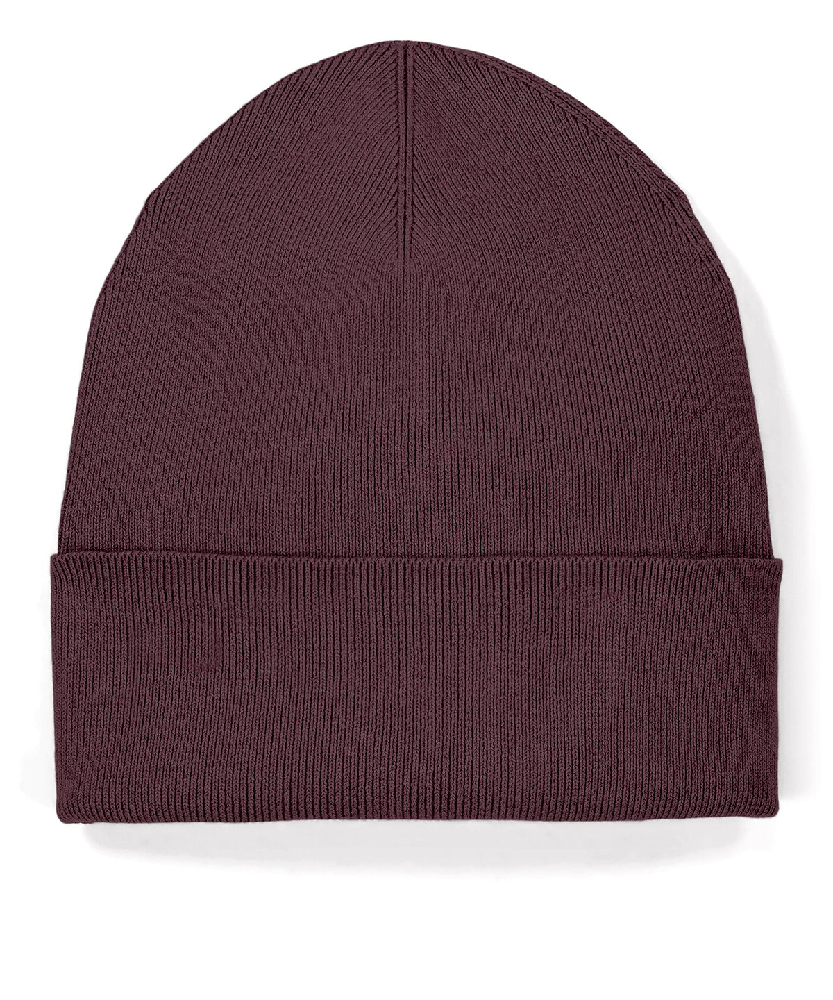 Stanley/Stella Rib beanie 2.0 in Red Brown, front view