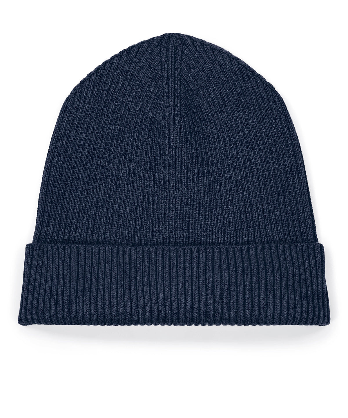 Stanley/Stella Fisherman beanie 2.0 in French Navy, front view