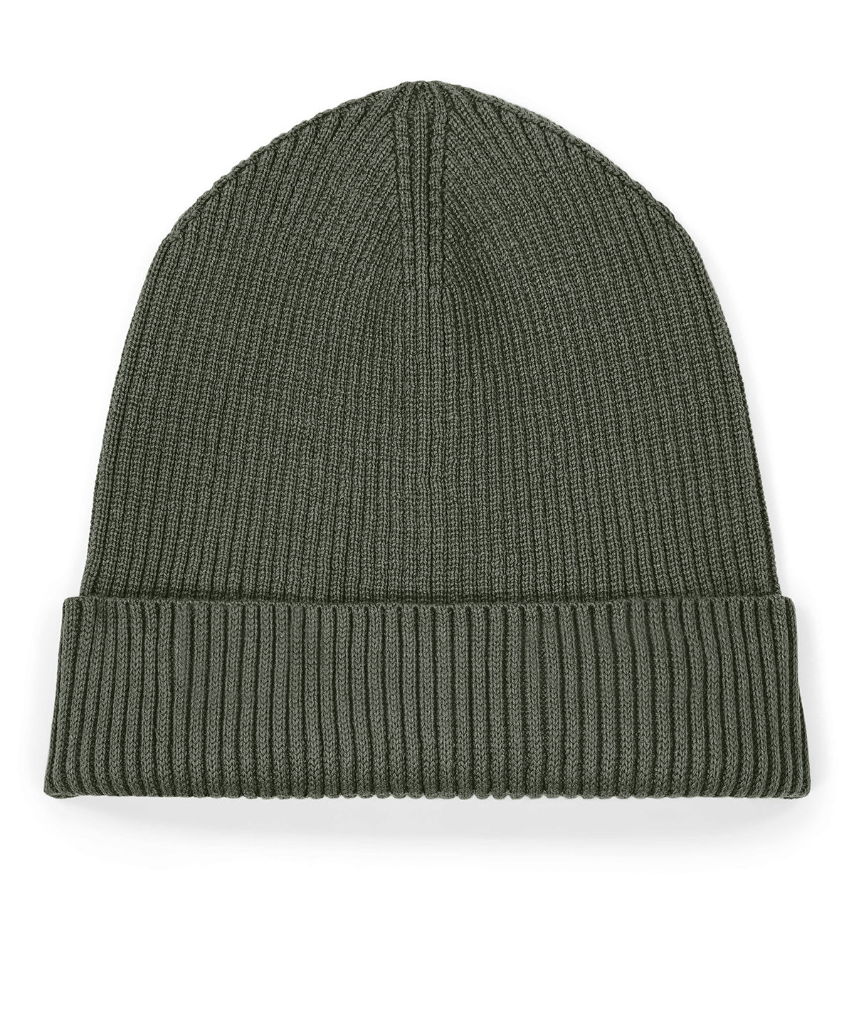 Stanley/Stella Fisherman beanie 2.0 in Khaki, front view