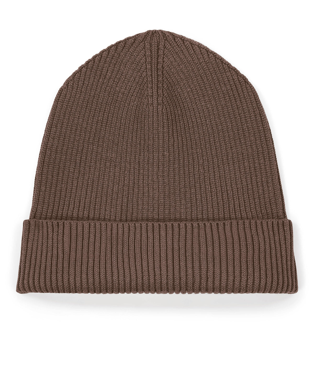Stanley/Stella Fisherman beanie 2.0 in Mocha, front view