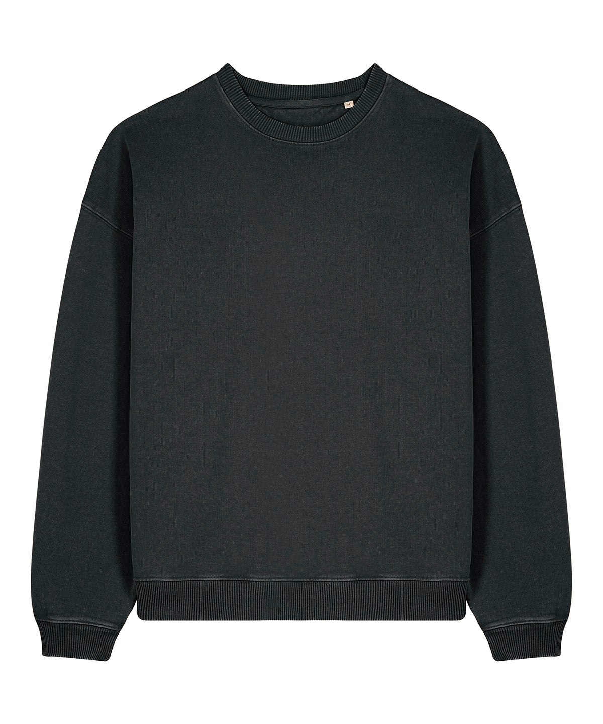 Stanley/Stella Radder 2.0 Vintage in Garment Dyed Black Rock, front view