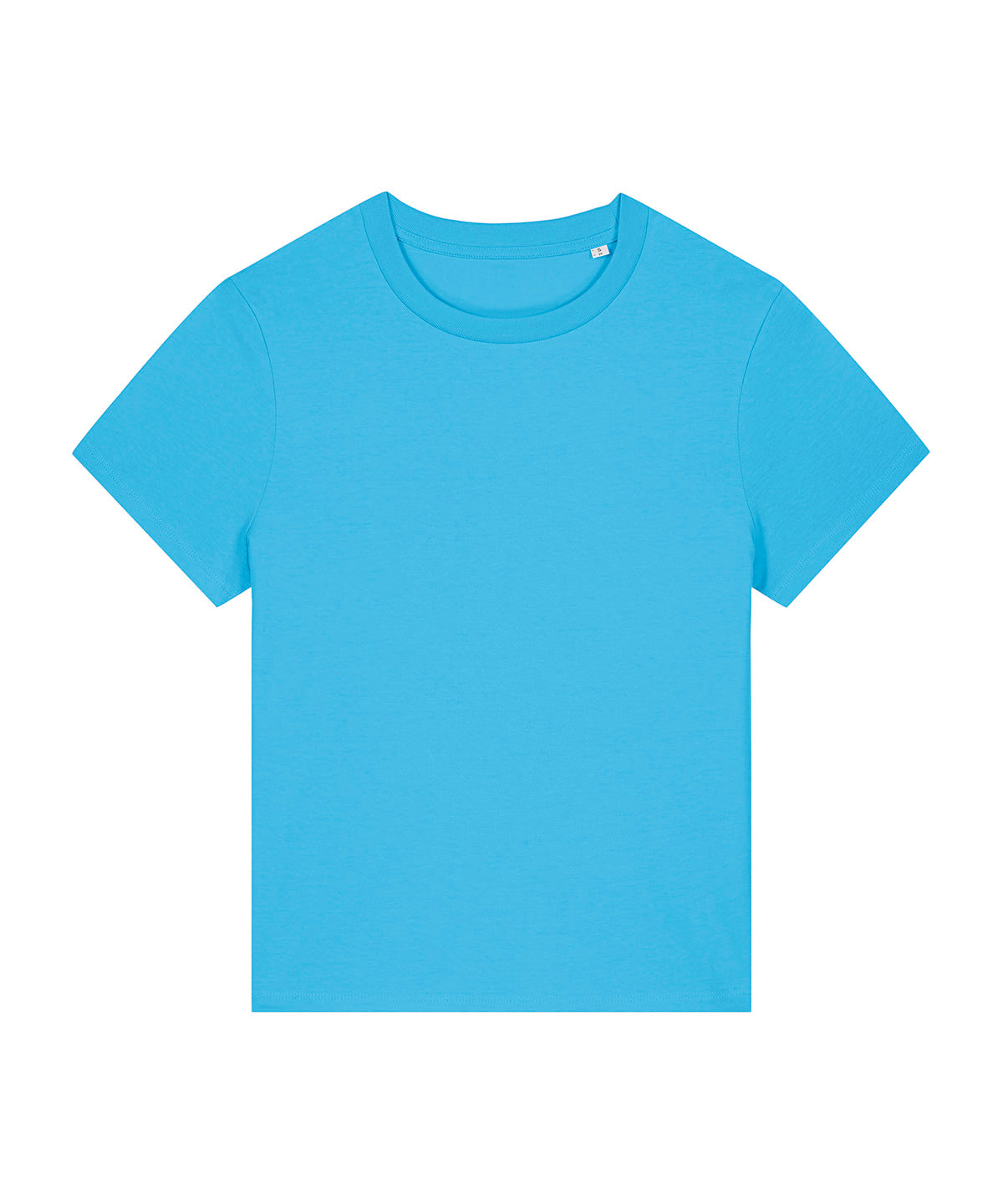Stanley/Stella Women’s Stella Muser iconic t-shirt in Aqua Blue, front view