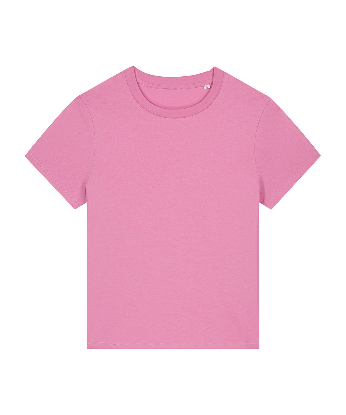 Stanley/Stella Women’s Stella Muser iconic t-shirt in Bubble Pink, front view