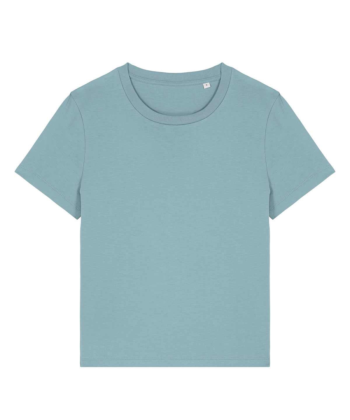 Stanley/Stella Women’s Stella Muser iconic t-shirt in Pebble Blue, front view