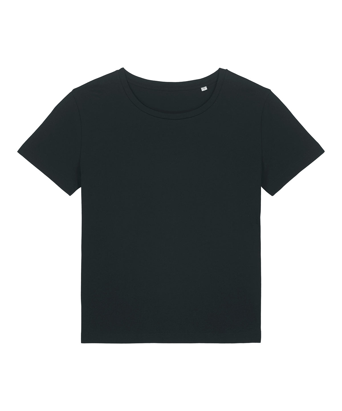 Stanley/Stella Women’s Stella Serena iconic mid-light t-shirt in Black, front view
