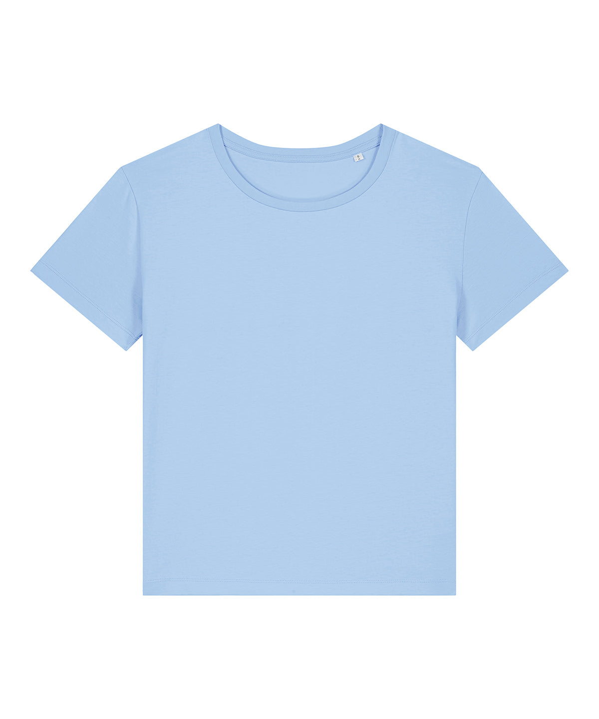 Stanley/Stella Women’s Stella Serena iconic mid-light t-shirt in Blue Soul, front view