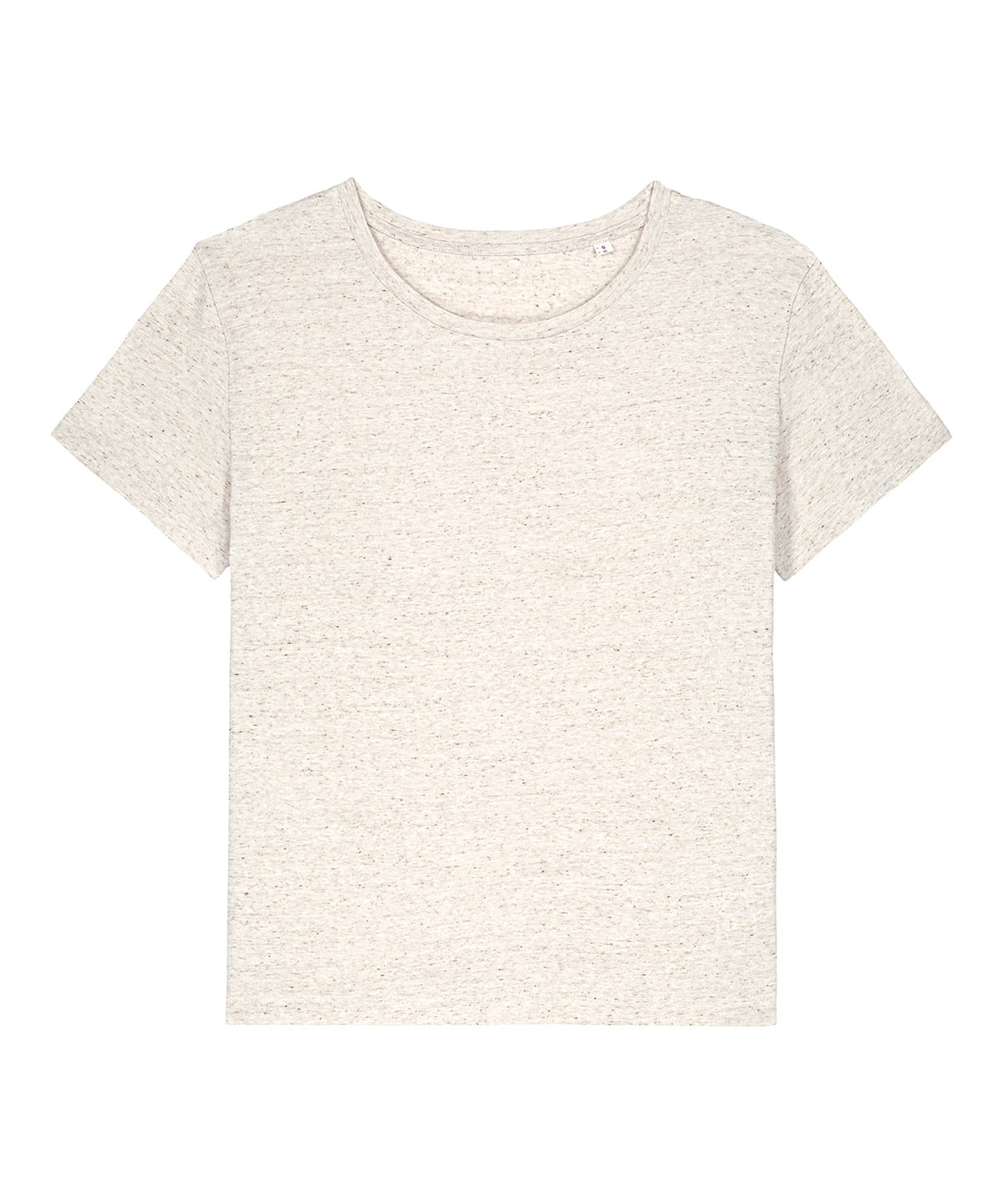 Stanley/Stella Women’s Stella Serena iconic mid-light t-shirt in Eco Heather, front view