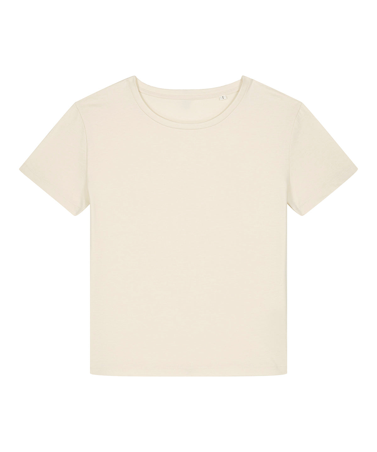 Stanley/Stella Women’s Stella Serena iconic mid-light t-shirt in Natural Raw, front view
