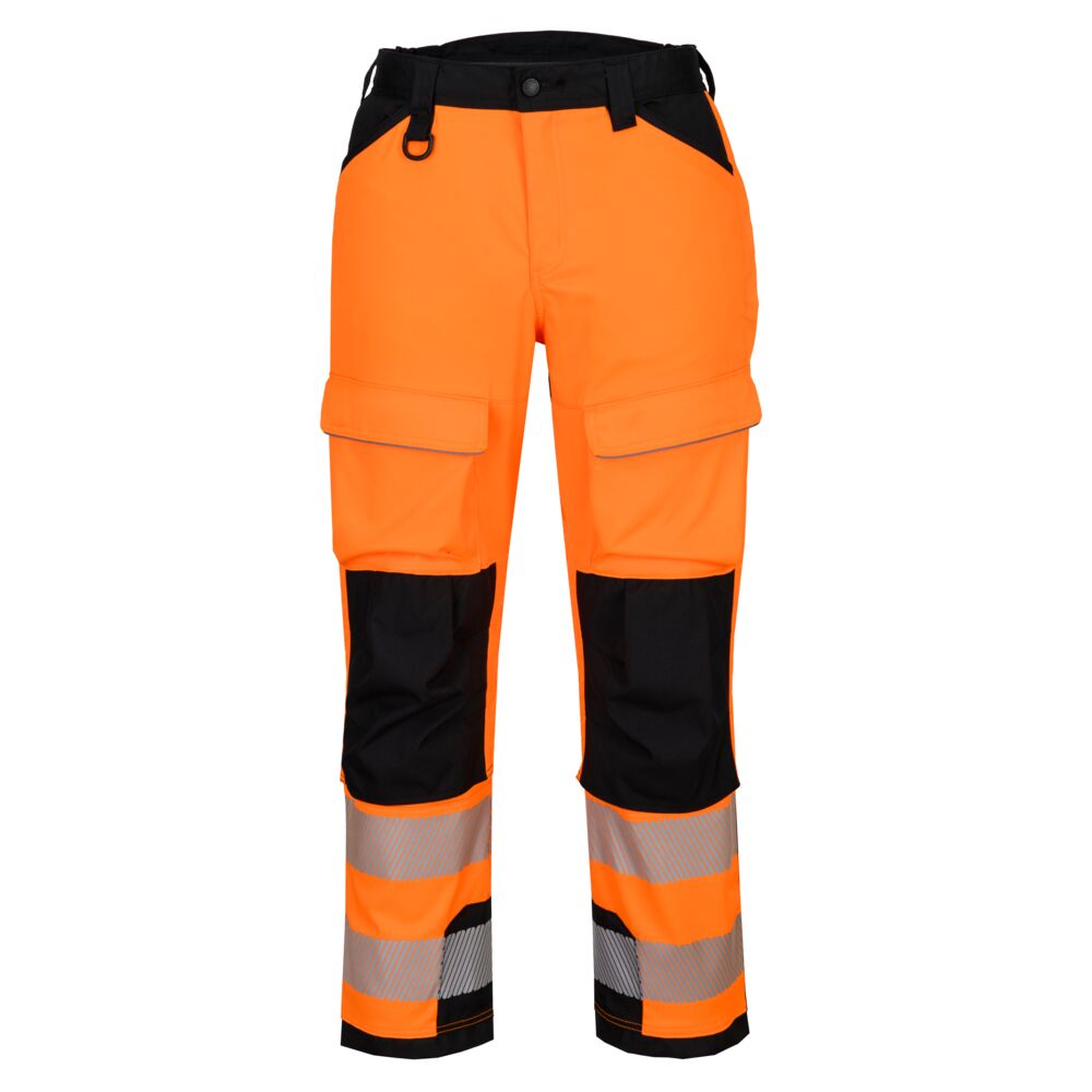 Portwest PW3 Hi-Vis Harness Trouser in Orange/Black, main product image