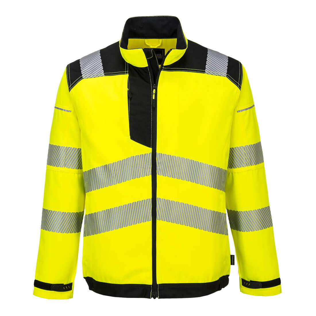 Portwest PW3 Hi-Vis Work Jacket in Yellow/Black, main product image