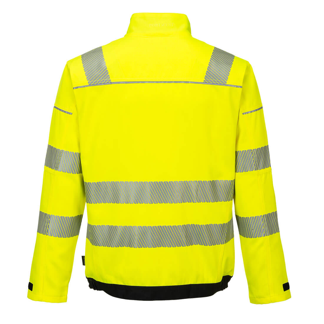 Portwest T500 PW3 Hi-Vis Work Jacket in Yellow/Black, back view