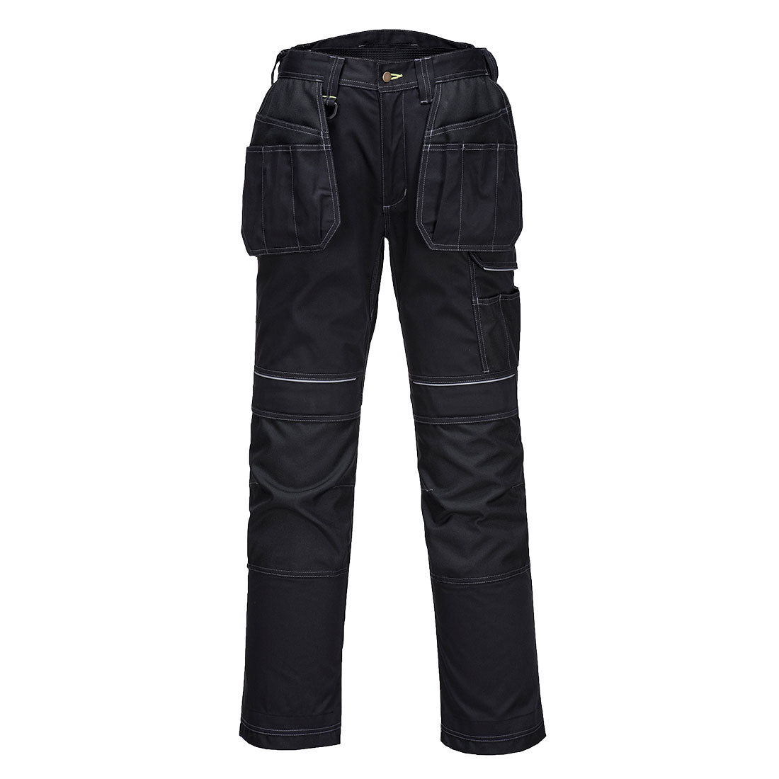 Portwest PW3 Holster Work Trousers in Black, main product image