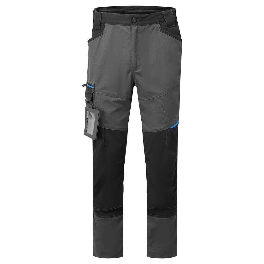 Portwest WX3 Slim Fit Work Trousers in Metal Grey, main product image