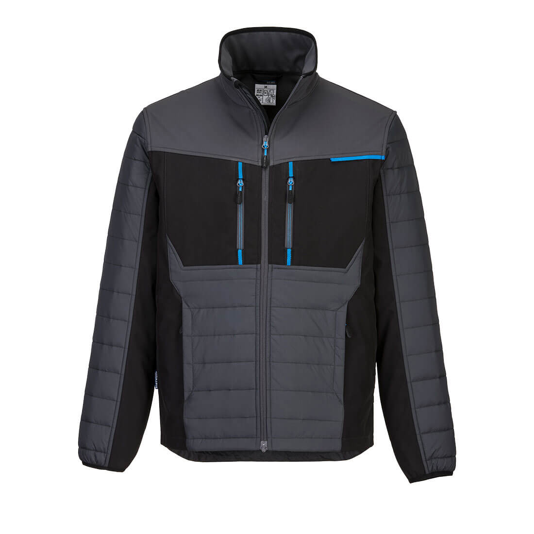 Portwest WX3 Hybrid Baffle Jacket in Metal Grey, main product image