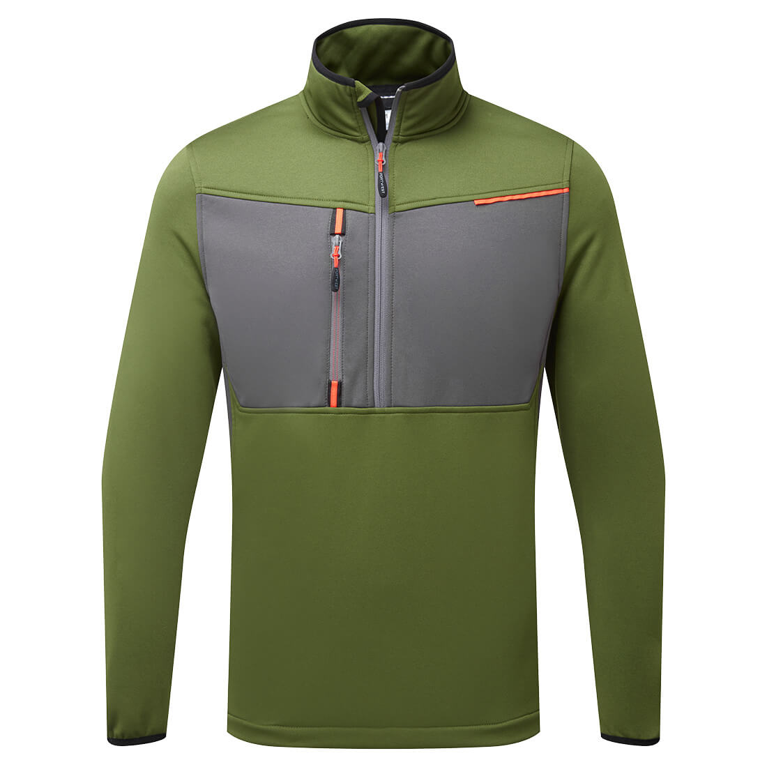 Portwest WX3 Half Zip Tech Fleece in Olive Green, image 3