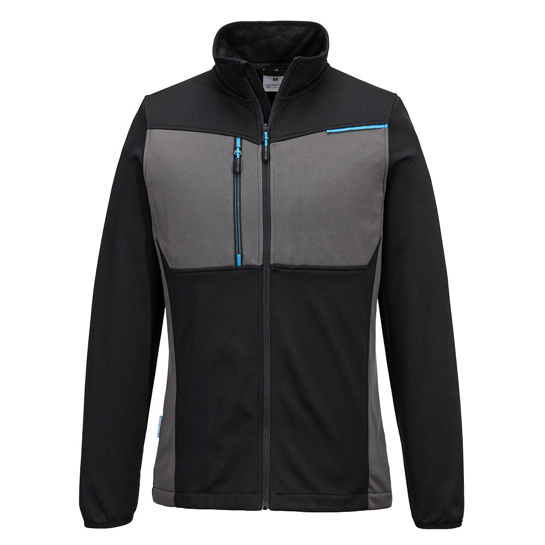 Portwest WX3 Full Zip Tech Fleece in Black, main product image