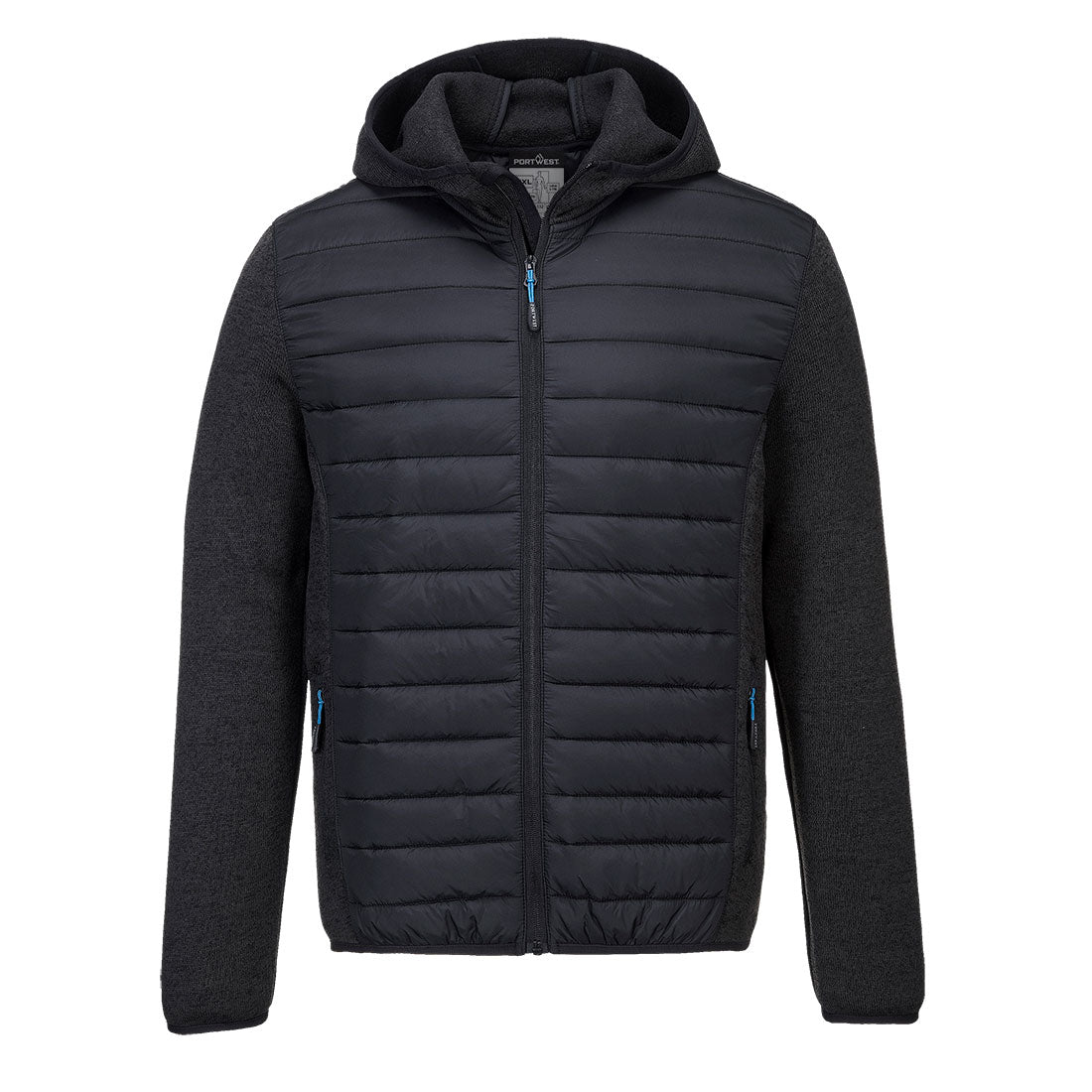 Portwest KX3 Hybrid Baffle Jacket in Grey Marl, main product image
