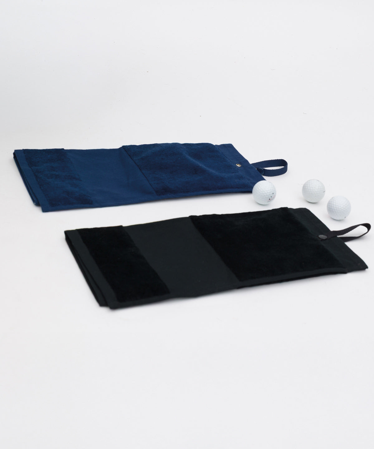 Towel City Deluxe velour golf towel, lifestyle photo