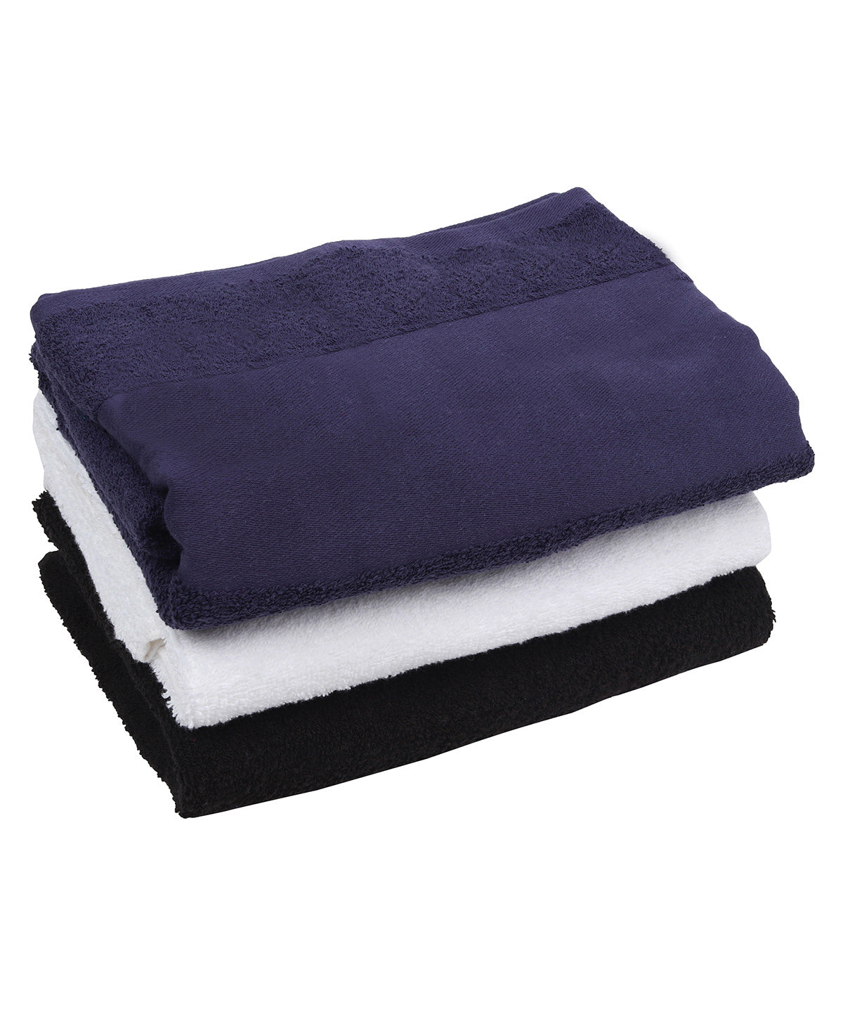 Towel City Printable border bath towel, lifestyle photo