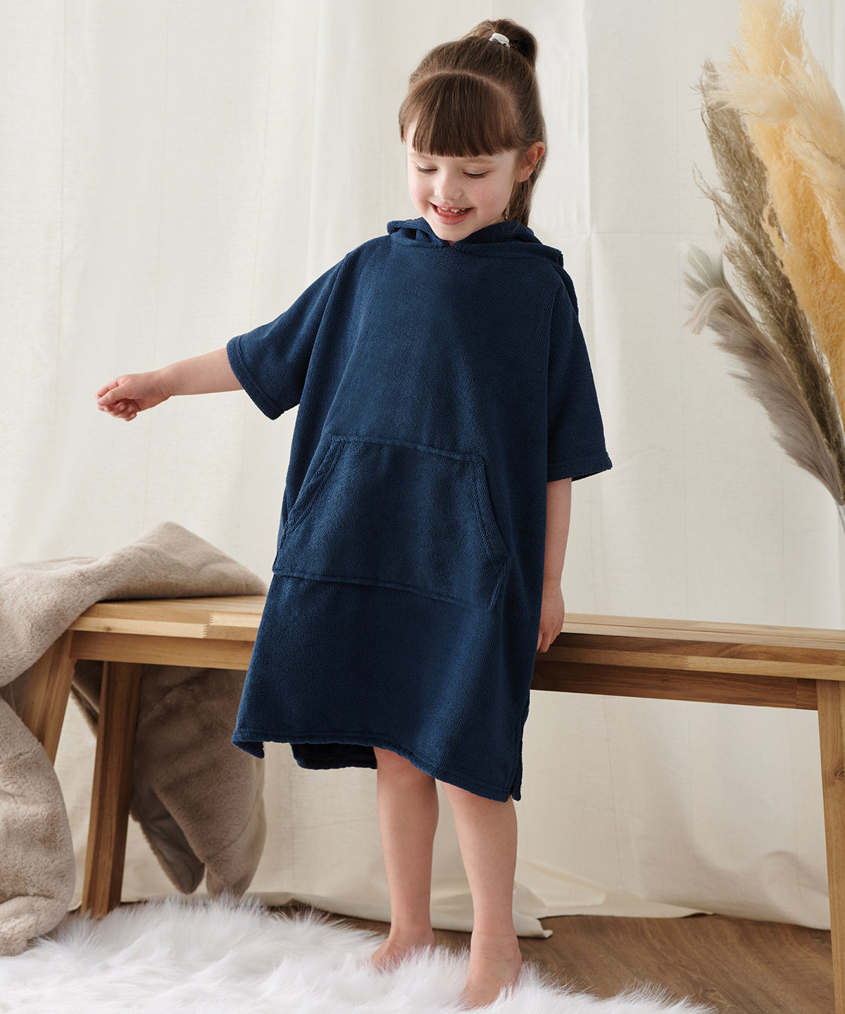 Towel City Kids poncho, lifestyle photo