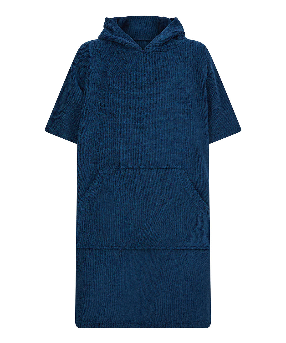 Towel City Kids poncho in Navy, front view