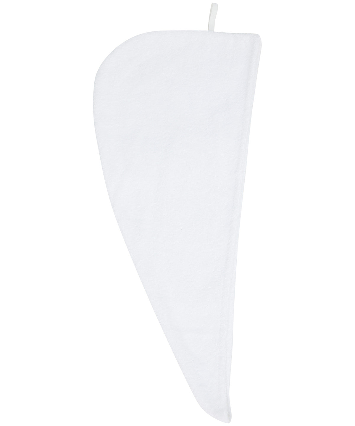 Towel City Hair wrap in White, front view